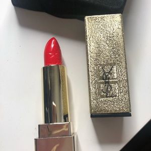 YSL- lipstick, mascara, eyeliner